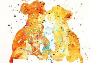 Coloriage Simba Et Nala Simba and Nala the Lion King Print Dessin Disney