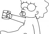 Coloriage Simpson à Imprimer Gratuit Coloriage Maggie Simpson   Imprimer