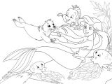 Coloriage Sirène Ariel A Imprimer Baby Ariel the Little Mermaid Coloring Pages
