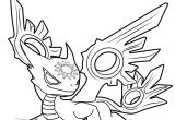 Coloriage Skylanders Dragon Spotlight the White Dragon Coloring Page From Skylanders Trap Team