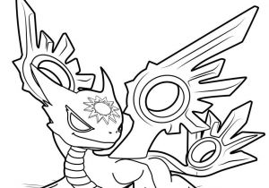 Coloriage Skylanders Dragon Spotlight the White Dragon Coloring Page From Skylanders Trap Team