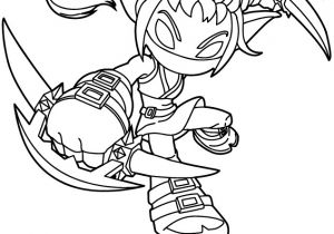 Coloriage Skylanders En Ligne Coloriage Skylanders Giants Life Saison 2 Stealth Elf Dessin