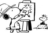 Coloriage Snoopy A Imprimer Gratuit Dessin De Snoopy Az Coloriage