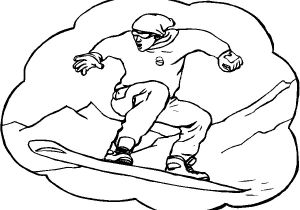 Coloriage Snowboard Snowboard Planche   Neige 45 Transport – Coloriages   Imprimer