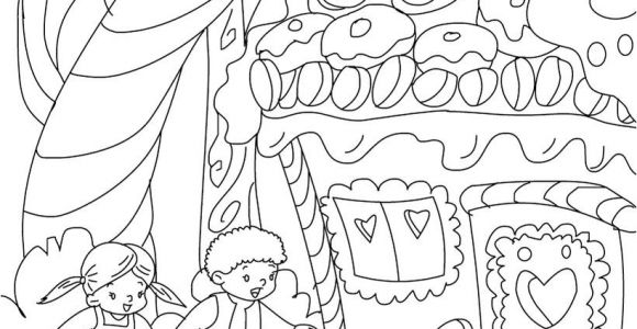 Coloriage sorcière Hansel Et Gretel Hansel and Gretel Tale to Color In Easynip