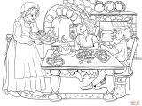 Coloriage sorcière Hansel Et Gretel the Witch Treats Children to Cakes Ice Creams and Can S Coloring
