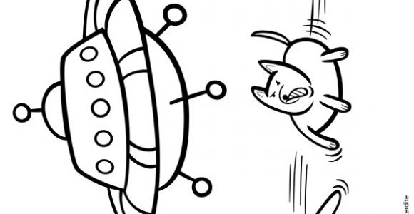 Coloriage soucoupe Volante Dessin   Colorier Du Chien attaquant Les Martiens
