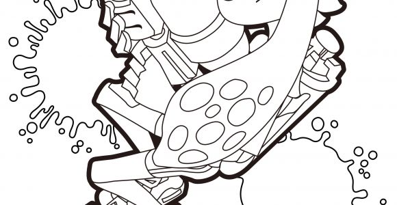 Coloriage Splatoon 2 A Imprimer Splatoon Inkling Coloring Pages Things I Love