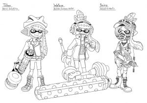 Coloriage Splatoon 2 Coloriage Splatoon Gratuit Splatoon Coloring Sheet Printable