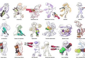 Coloriage Splatoon Armes Découvrez La 74¨me Et Ultime Arme De Splatoon Nintendo Wii U