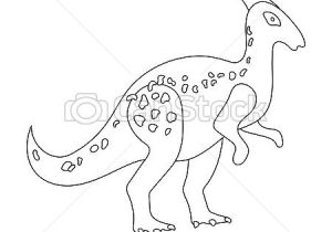 Coloriage Squelette Dinosaure Style Préhistorique Contour Ic´ne Dinosaure Symbole