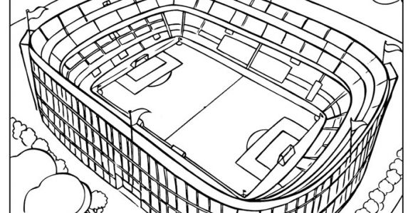 Coloriage Stade De Foot Coloriages Football A Imprimer Et   Colorier Grand Stade De Foot