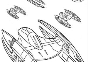 Coloriage Star War Coloriage De Star Wars Avec Des Vaisseaux Spatiaux Et Des Droides De