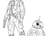 Coloriage Star Wars Droide Coloriages Poe Dameron Et Bb8 Fr Hellokids