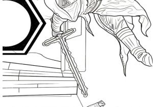 Coloriage Star Wars Kilo Ren Coloriage Kylo Ren à L attaque