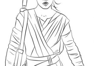 Coloriage Star Wars Rey Coloriage Rey De Star Wars Le Réveil De La force