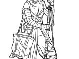 Coloriage Star Wars Rey Coloriage Rey Debout