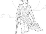 Coloriage Star Wars Rey Coloriages Rey Le Réveil De La force Fr Hellokids