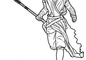 Coloriage Star Wars Rey Coloriages Rey Le Réveil De La force Fr Hellokids