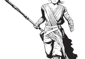 Coloriage Star Wars Rey Coloriez Les Personnages De Starwars Coloriage Sur