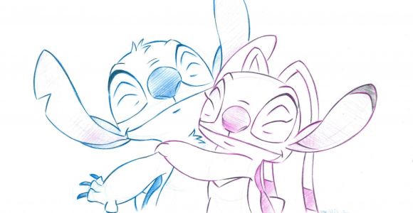 Coloriage Stitch Et Angel Lilo Et Stitch Coloriage 10 Stitch and Angel Drawings
