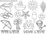 Coloriage Sur L été Nounoudunord Bricolages Avec Les Enfants Page 2
