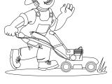 Coloriage Sur Le Jardinage Coloriage Jardinier A La Maison