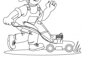 Coloriage Sur Le Jardinage Coloriage Jardinier A La Maison