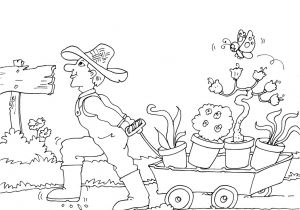 Coloriage Sur Le Jardinage Dessins Gratuits à Colorier Coloriage Jardinier à Imprimer