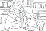 Coloriage Sur Le Partage Coloriage Du Prªtre Lapin Qui Partage Des Sucreries Aux