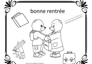 Coloriage Sur Le Thème De La Rentrée Des Classes Coloriages Pour La Rentree Des Classes