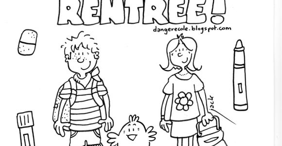Coloriage Sur Le Thème De La Rentrée Des Classes Rentree Des Classes 9 Coloriage Rentrée Des Classes Coloriages