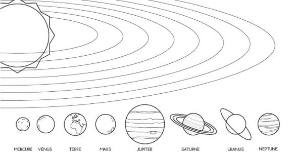 Coloriage Sur Les Planètes Coloriage à Imprimer Les Planètes Du Système solaire