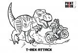 Coloriage T Rex Lego Dinosaur Couple Coloring Pages Hellokids Coloriage De Lego
