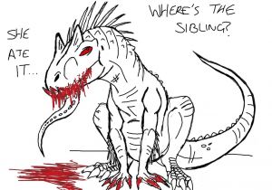 Coloriage T Rex Lego Jurassic World I Didn T Do It by Alien Psychopath On Deviantart