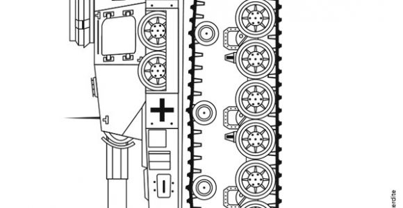 Coloriage Tank Allemand Dessin   Colorier Tank Allemand Ww2 Panther 4 G