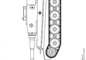 Coloriage Tank Allemand Dessin   Colorier Tank Allemand Ww2 Tiger 1