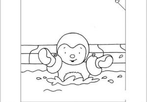 Coloriage Tchoupi Fait Du Vélo Coloriages D 39 Objets Piscine A La Piscine Dessin Deplim
