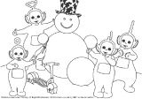 Coloriage Teletubbies Gratuit Coloriage A Imprimer Teletubbies Font Un Bonhomme De Neige Gratuit