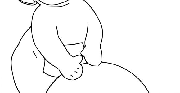 Coloriage Teletubbies Lala Coloriage Teletubbies Laa Laa   Imprimer Sur Coloriages Fo