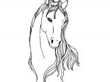 Coloriage Tete De Cheval A Imprimer Dessin   Colorier D Une Tªte De Licorne