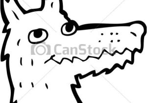 Coloriage Tete De Loup Tªte Loup Dessin Animé