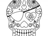 Coloriage Tete De Mort Mexicaine Coloriage Squelette Sucre Coeur Et Pirate Sur Hugolescargot