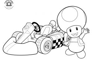 Coloriage toad A Imprimer Coloriage toad Mario Kart   Imprimer