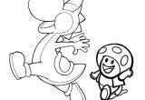 Coloriage toad Et Yoshi Coloriage Yoshi Et toad A Imprimer Gratuit