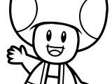Coloriage toad Kart Super Mario Bros toad Coloring Page