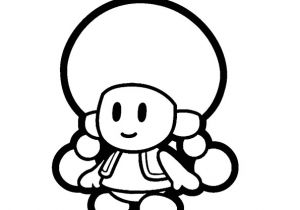 Coloriage toadette A Imprimer Coloriage Nintendo Paper Mario toadette