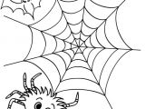 Coloriage toile D Araignée Halloween Coloriage D Halloween toile Araignée A Colorier En 2019