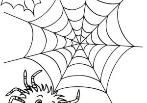 Coloriage toile D Araignée Halloween Coloriage D Halloween toile Araignée A Colorier En 2019