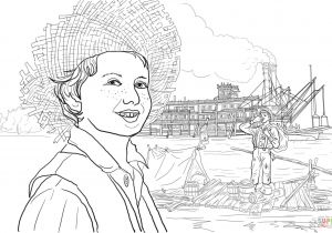Coloriage tom Sawyer tom Sawyer and Huckleberry Finn On A Raft Coloring Page